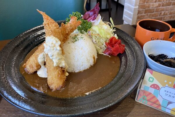 旨辛ポークカレーセット(海老フライ2本付)